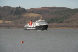 CalMac ferry approaching Kennacraig