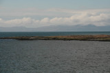 Rounding Ardpatrick Point into the Sound of Jura, Islay in the distance