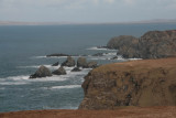 The rocks and sea cliffs at the Mull of Oa