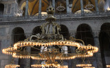 The lighting below the main dome, Hagia Sofia, Istanbul