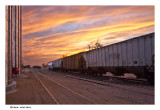 Grain carriers at a siding