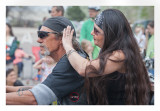 Motorcycling couple
