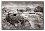 A derelict 37 Chevrolet Master coupe,  Bodie, CA