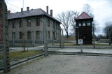 camp fence with watch tower