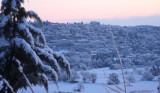 early morning: snow in Fayence
