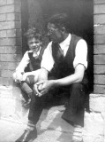 Dad and me, Excise Street circa 1955