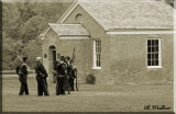 Union Troops Make Ready By The Historic Land Office In Peterboro