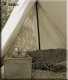 Inside A Confederate Solders Tent