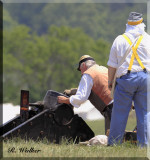 The Confederates Prepare Their Mortar Artillery In Answer To The Unions Canons