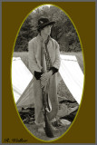 Young Rebel Solder At Encampment