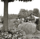 A Northern Lady Visits The Garden In The Encampment