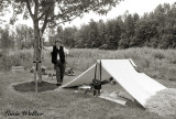 Here Is Seen The Confederate Minister At His Campsite