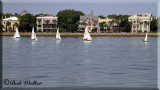 A View Of The Harbor And Some Of Its Mansions As Beautiful Backdrops