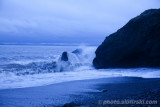 Wild sea and a beach near Dublin, Ireland