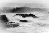 Wild sea and a beach near Dublin, Ireland