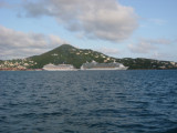 CARNIVAL VALOR (2004) & FREEDOM OF THE SEAS @ Charlotte Amelie, St Thomas