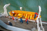 BOUDICCA Life boat being Loared
