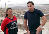 The Director & Alexander on the roof - already in use to dry clothes