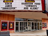 A closeup view of the Hornbeck/Penthouse marquee and entrance