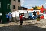 Burano Island: laundry day