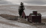 Palouse farm in  winter
