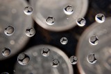 Trying some coins in the waterdrops