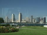 View of San Diego skyline from near the Old Coronado Ferry landing site on Coronado Island