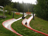 Reilly coming down Alpine slide