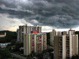 Stormy afternoon in summer