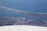 View from my seat of the San Diego - Coronado Bridge