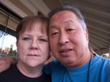 Gail and I after dinner in Placerville