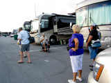 Getting ready to head down to the track.