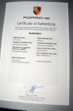 1970 Porsche 914-6 sn 914.043.0913 - Certificate of Authenticity