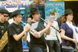 Musicians passing by