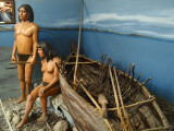 Museum display  the original inhabitants