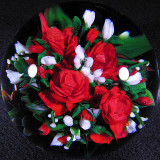 Rick Ayotte, Scarlet Bouquet Size: 3.22 Price: SOLD