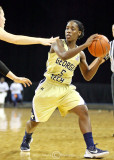Yellow Jackets PG Walthour looks to pass