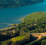 Columbia River Gorge from Crown Point  full size 18x48 crop