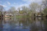 View from flooded Salaca river