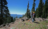 Overlook on #7 Trail, Mt St Helens in distance