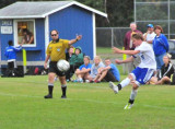 Caleb Drills A Direct Kick