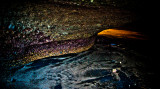 Sea cave abstraction, Tanah Lot Temple, Bali