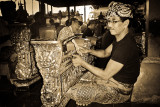 Gamelan musician, Ubud, Bali