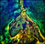 Caribbean Sea Abstract - Aerial