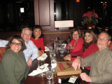 Christmas Eve dinner: Kris, Bob, Emiko, Debby, Leti, John