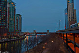 Nightfall, Chicago River