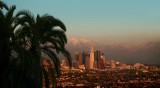 Los Angeles Skyline and San Bernardino Mountains