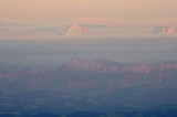 A telephoto view of some of the Alps tops from Grenchen berg.