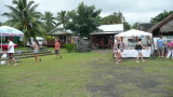 On Saturday, the large outdoor market is filled with locals and tourists buying prepared foods and handicrafts.