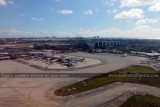 2011 - Ft. Lauderdale-Hollywood International Airport viewed from a runway 13 takeoff aerial stock photo